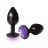 The Starter Anodized Bejeweled Steel Plug - Violet Black