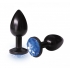 The Silver Starter Anodized Bejeweled Steel Plug - Cobalt Blue