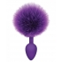 Cottontails Silicone Bunny Tail Butt Plug - Purple