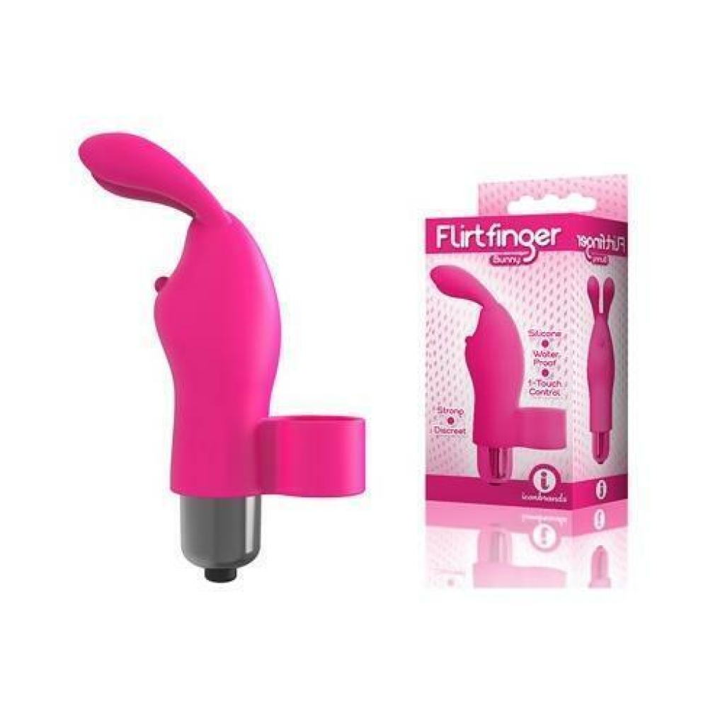 9's Flirt Bunny Finger Vibe - Pink