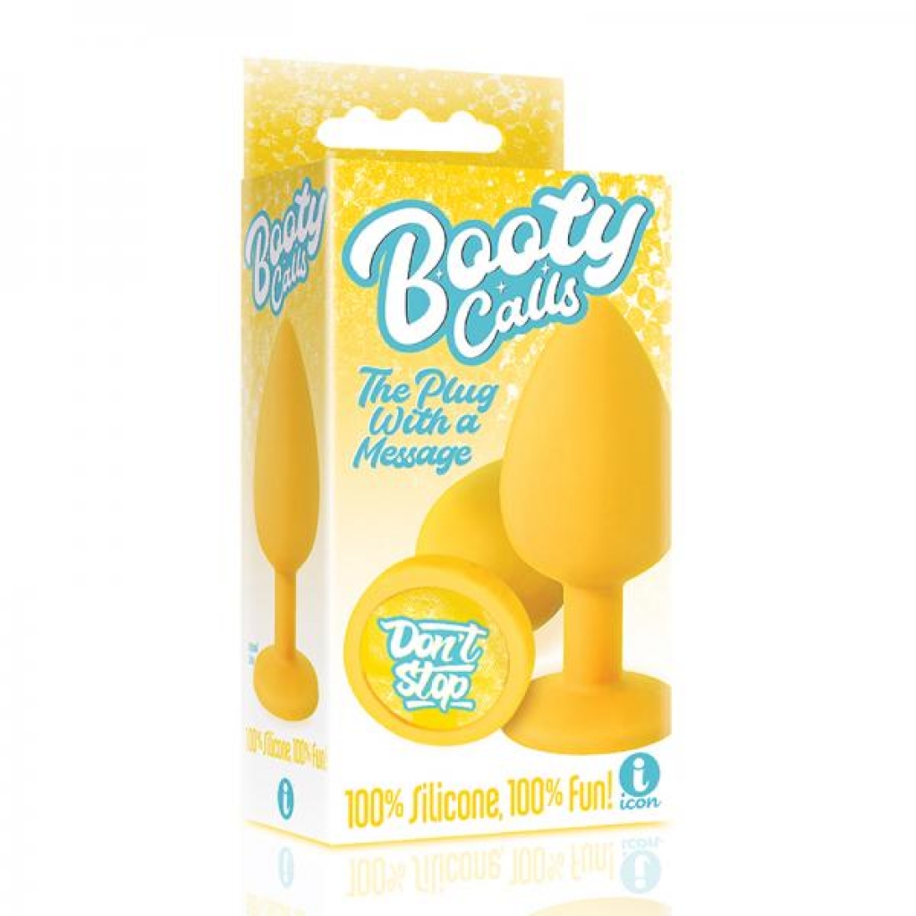 Icon Brands 9's Booty Call Butt Plug - Yellow Don't Stop