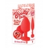 The 9's Booty Talk Tongue Silicone Butt Plug - Red