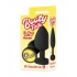 The 9's Booty Talk Brat Silicone Butt Plug - Black