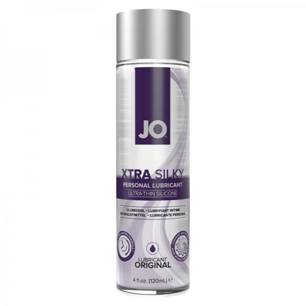 JO Xtra Silky Ultra-Thin Silicone Lubricant - 4 fl oz