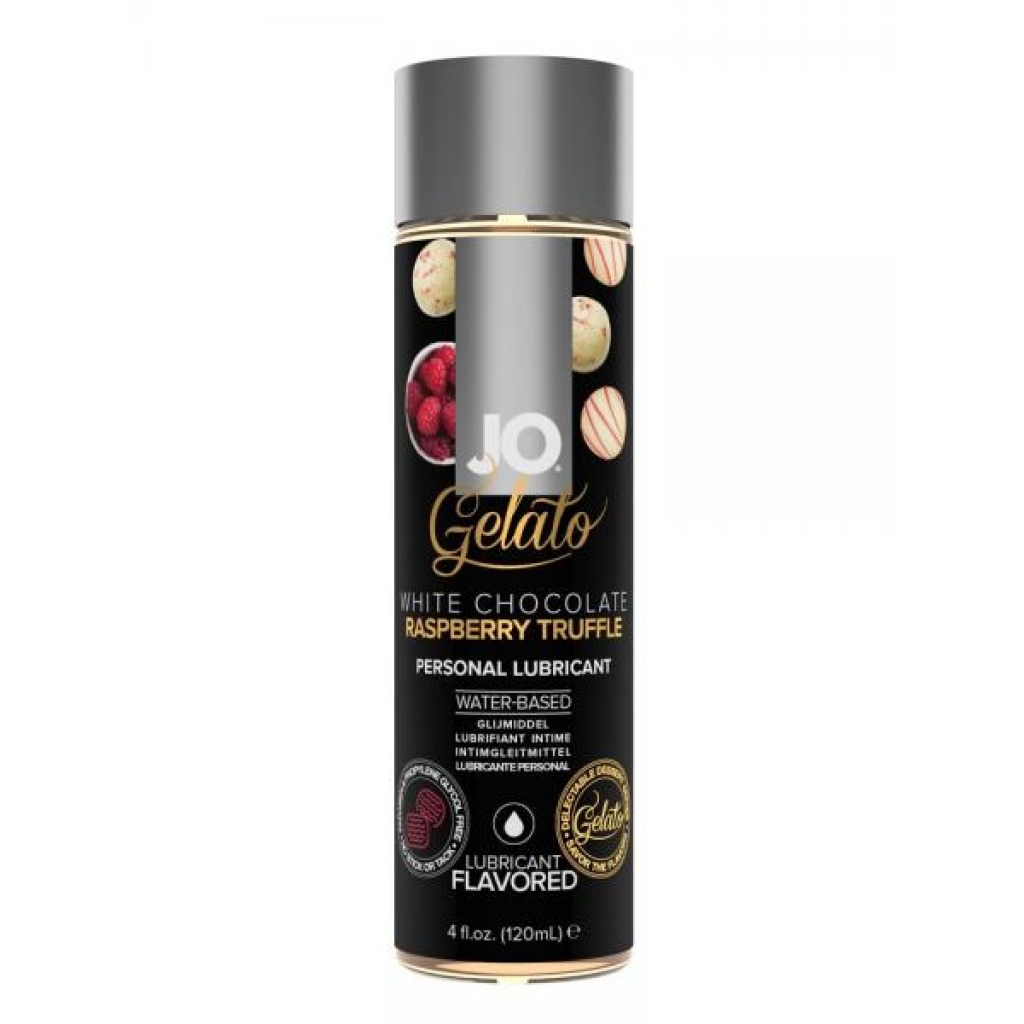 JO Gelato White Chocolate Raspberry Truffle Water-Based Lube - 4 oz.