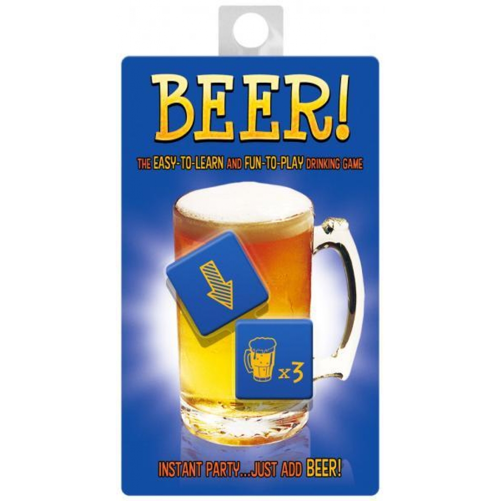 Large Beer Dice Drinking Game - Instant Fun for Any Gathering