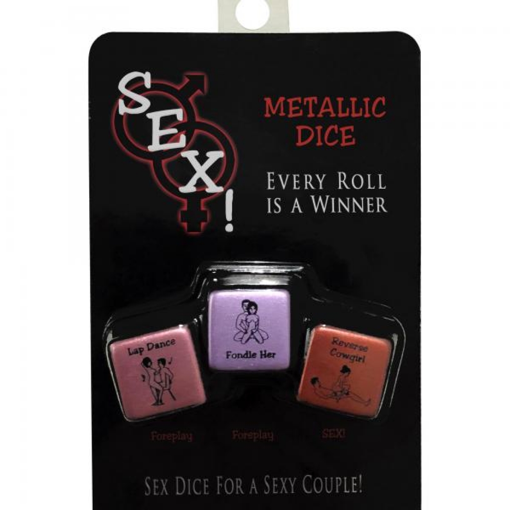 Sex! Metallic Dice Adult Game