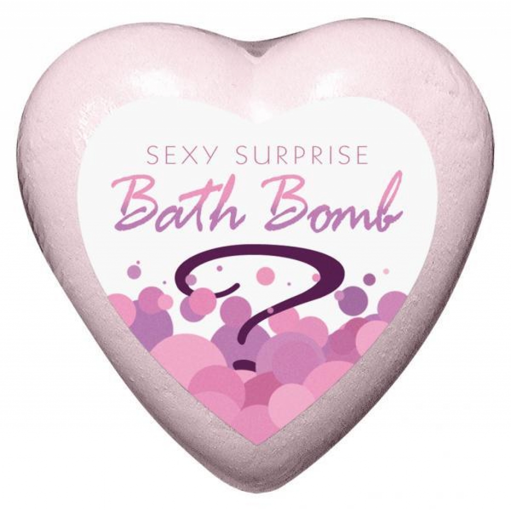 Seductive Heart-Shaped Bath Bomb with Hidden Vibrator