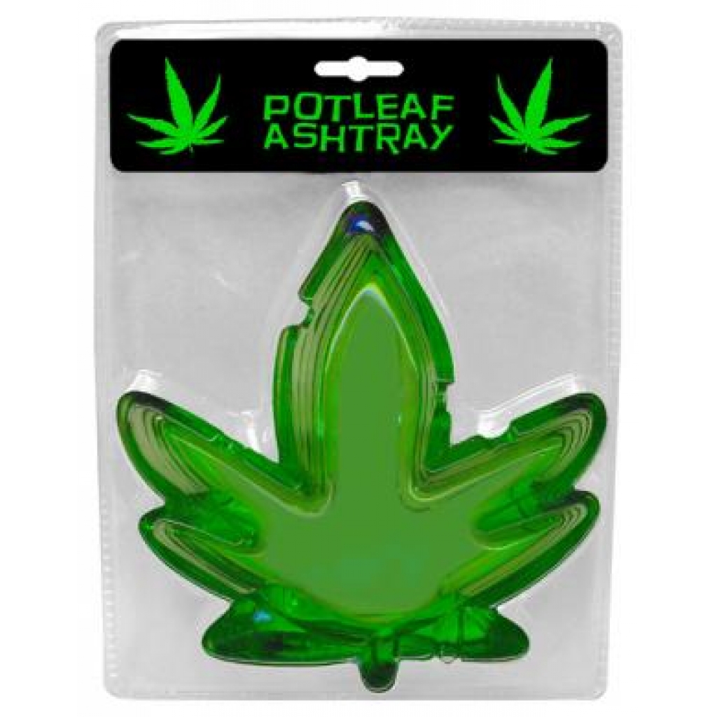 Pot Leaf Ashtray - Green