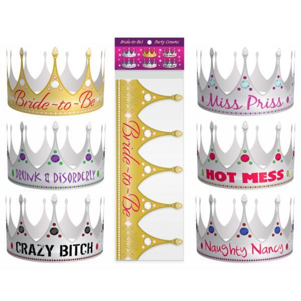 Bride To Be Party Crowns - Fun and Adjustable