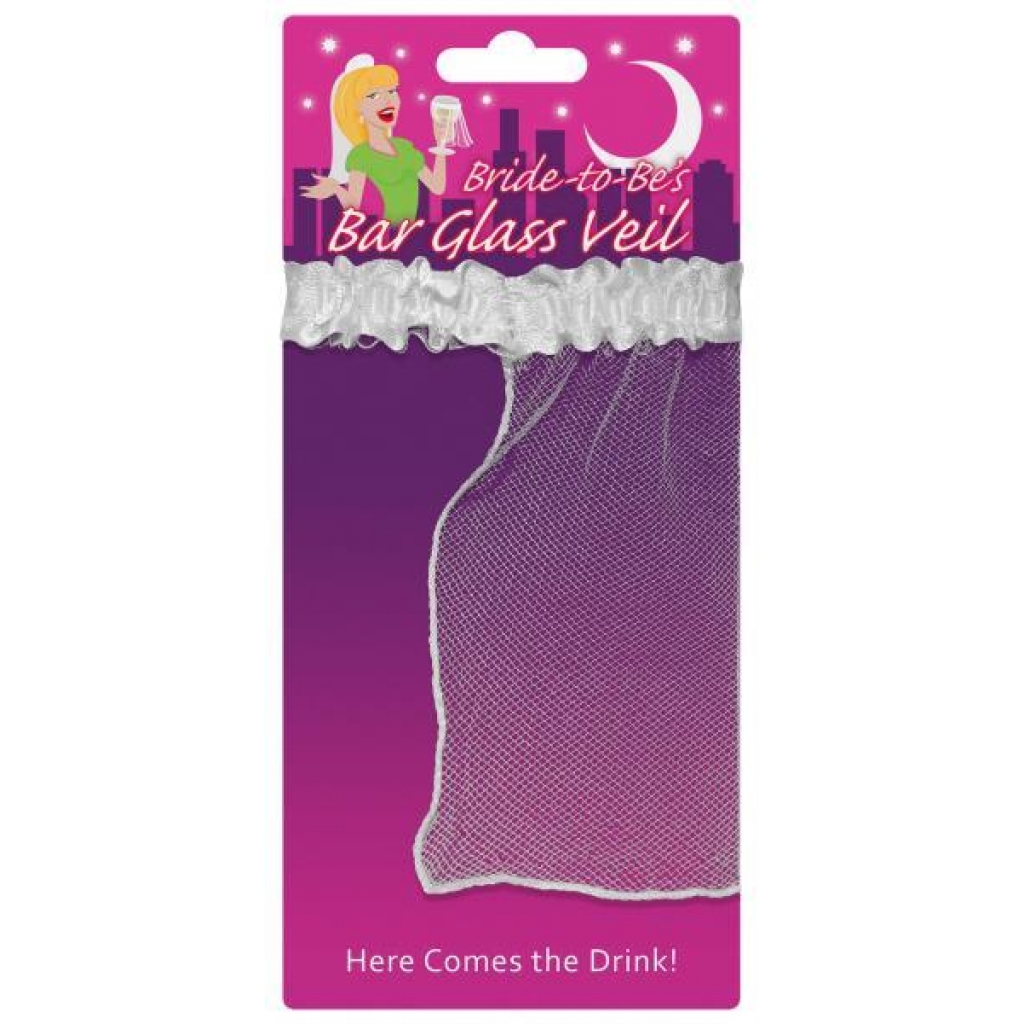 Bride To Be Bar Glass Veil - Fits Most Standard Glasses