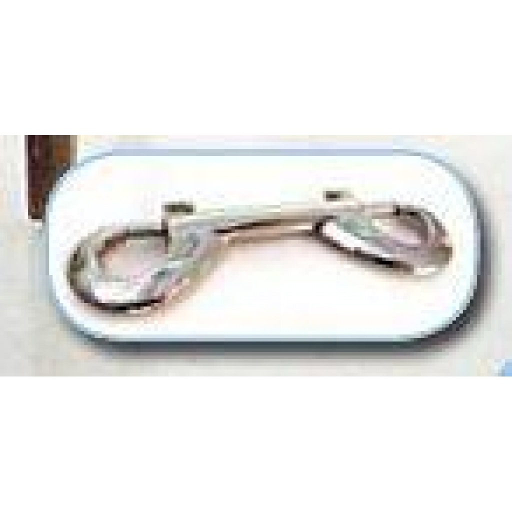 Nickel Plated Snap Hooks - 4 Pack