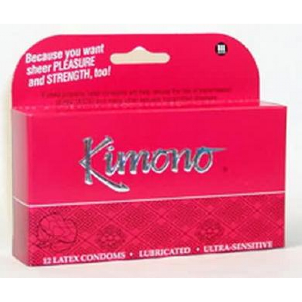 Kimono Lubricated Condom - 12 Pack Clear