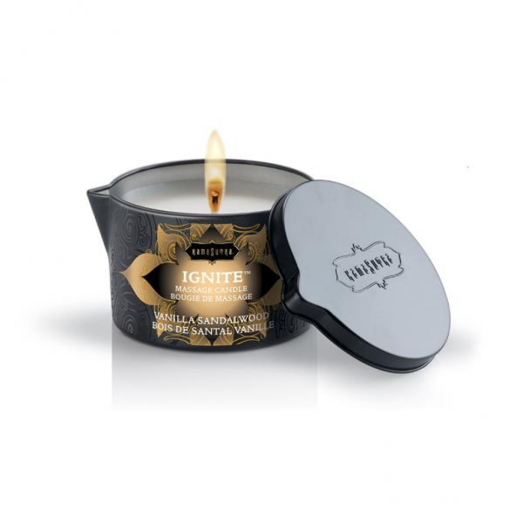 Kama Sutra Vanilla Sandalwood Massage Candle - Indulge Your Senses