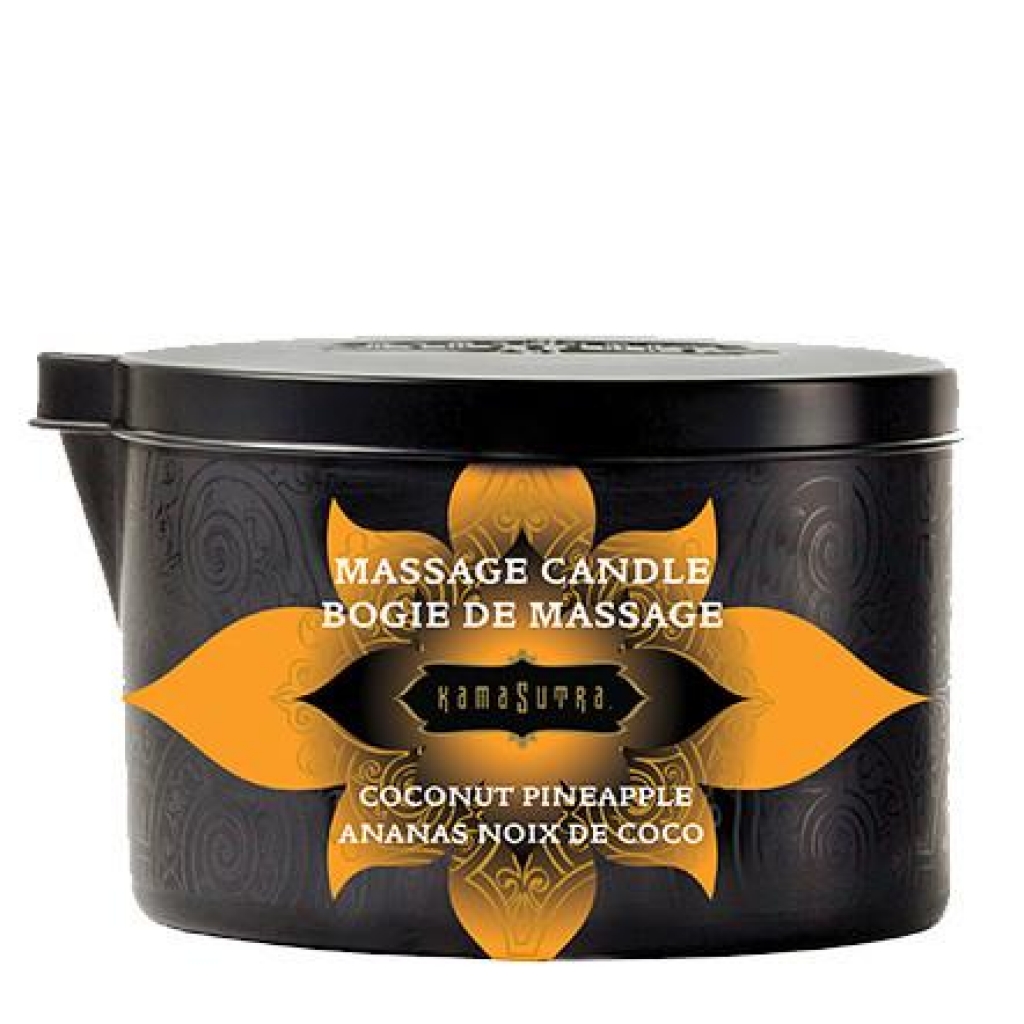 Kama Sutra Coconut Pineapple Massage Candle - 6 oz