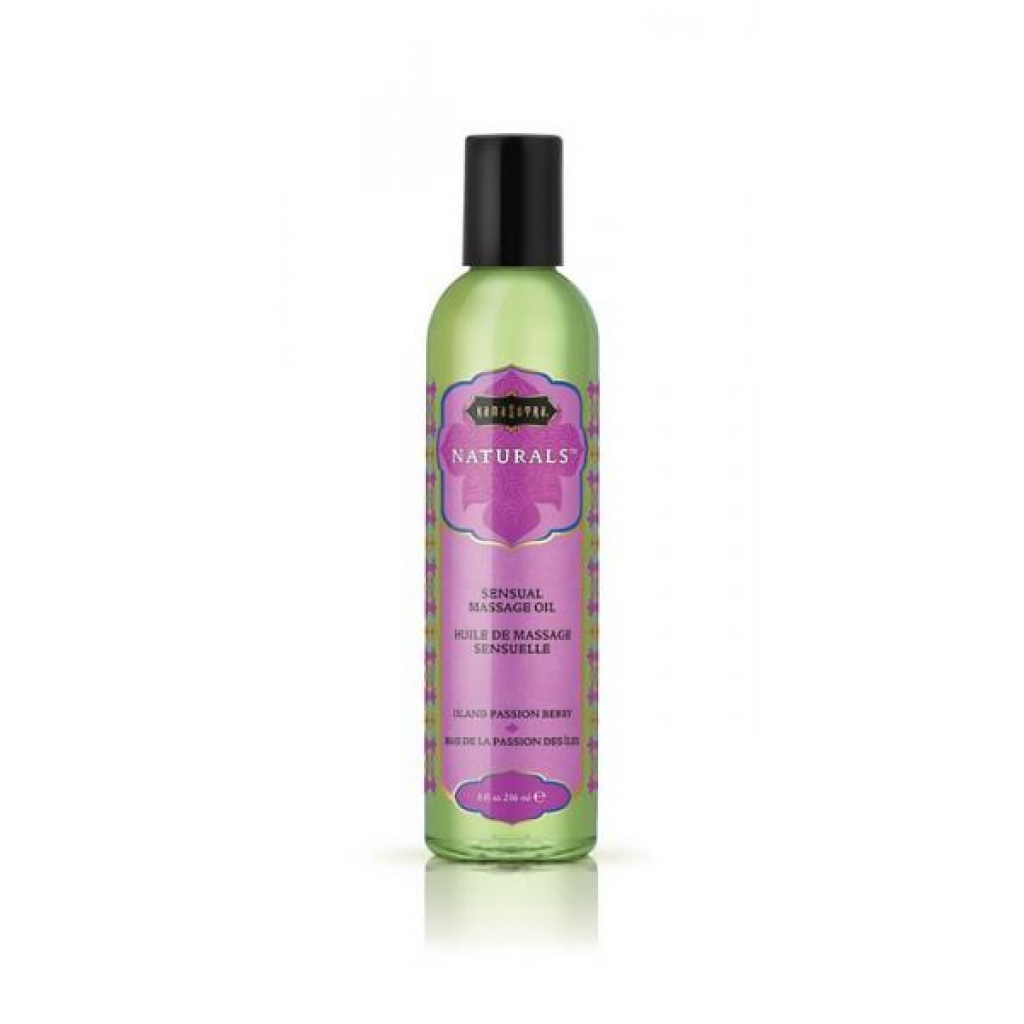 Kama Sutra Naturals Massage Oil - Island Passion Berry 8oz