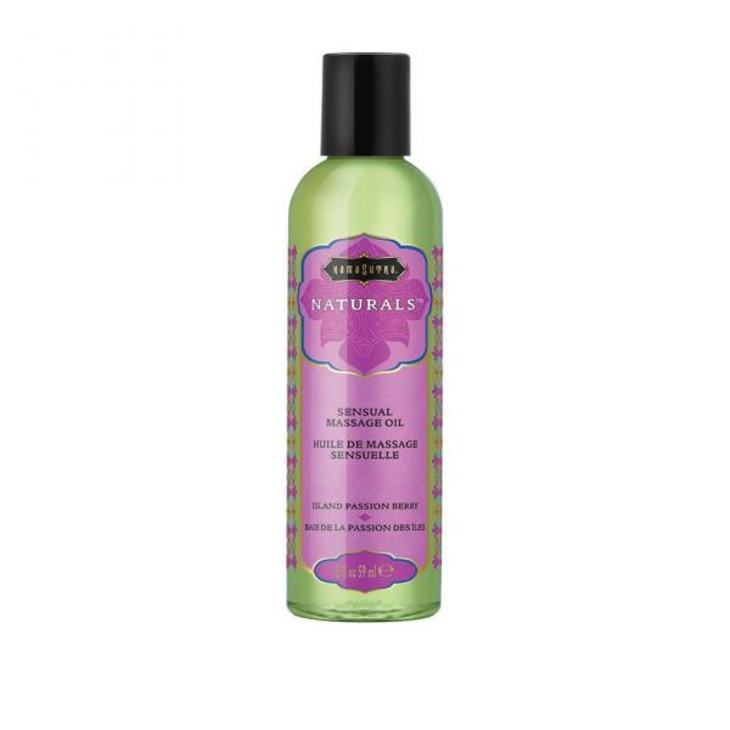 Natural Island Passion Berry Massage Oil - 2 Fl Oz