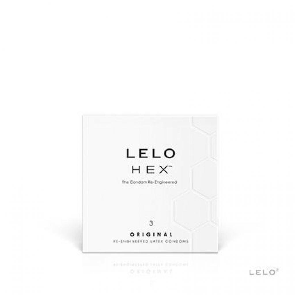 Lelo Hex Original Latex Condom - 3 Pack, Clear