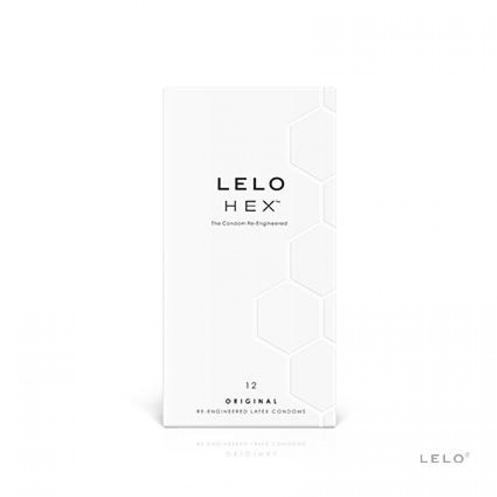 Lelo Hex Original Latex Condom 12 Pack - Clear