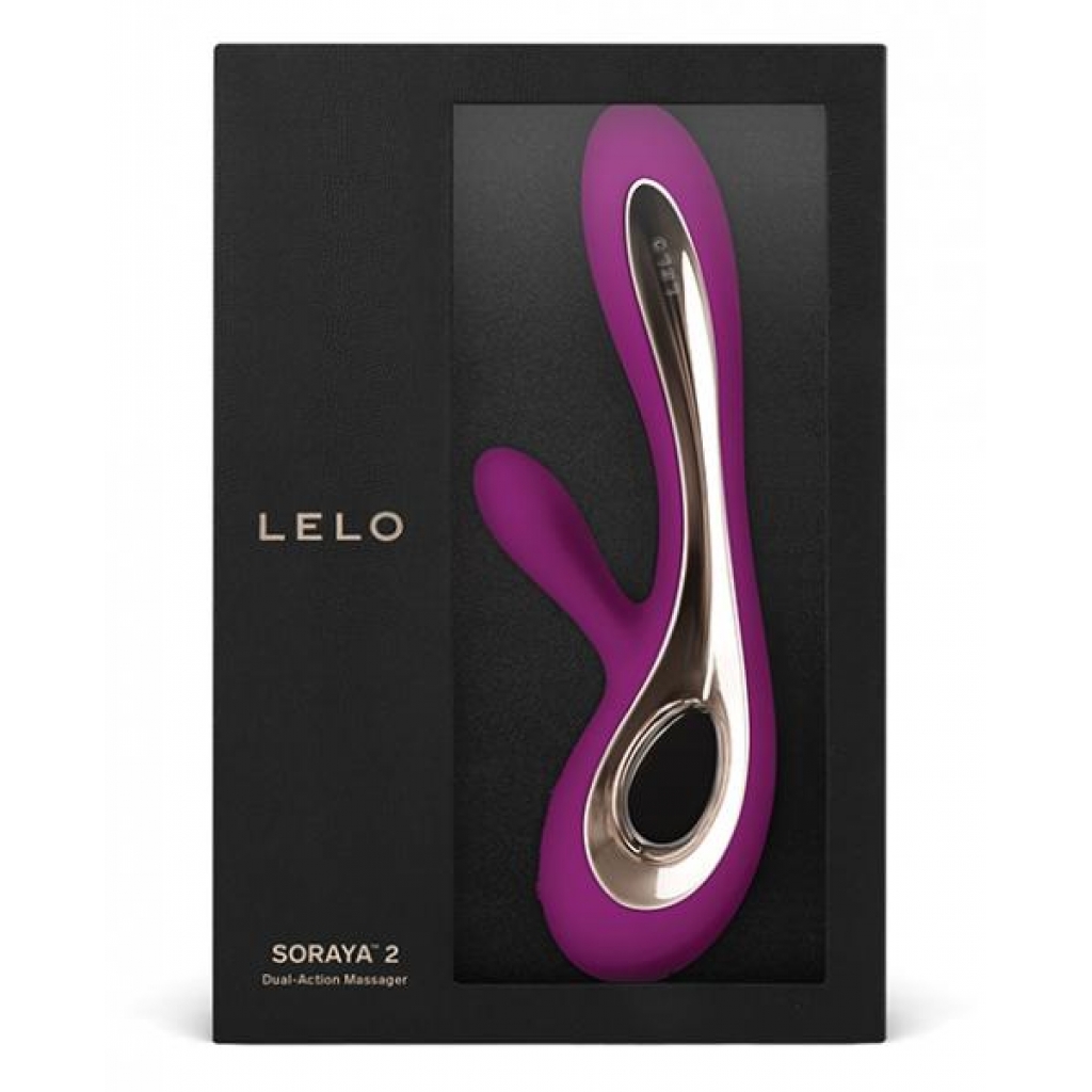 Soraya Wave Vibrator: Deep Rose with Luxury