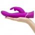 Happy Rabbit 2 Curve Vibrator - Purple - USB Rechargeable