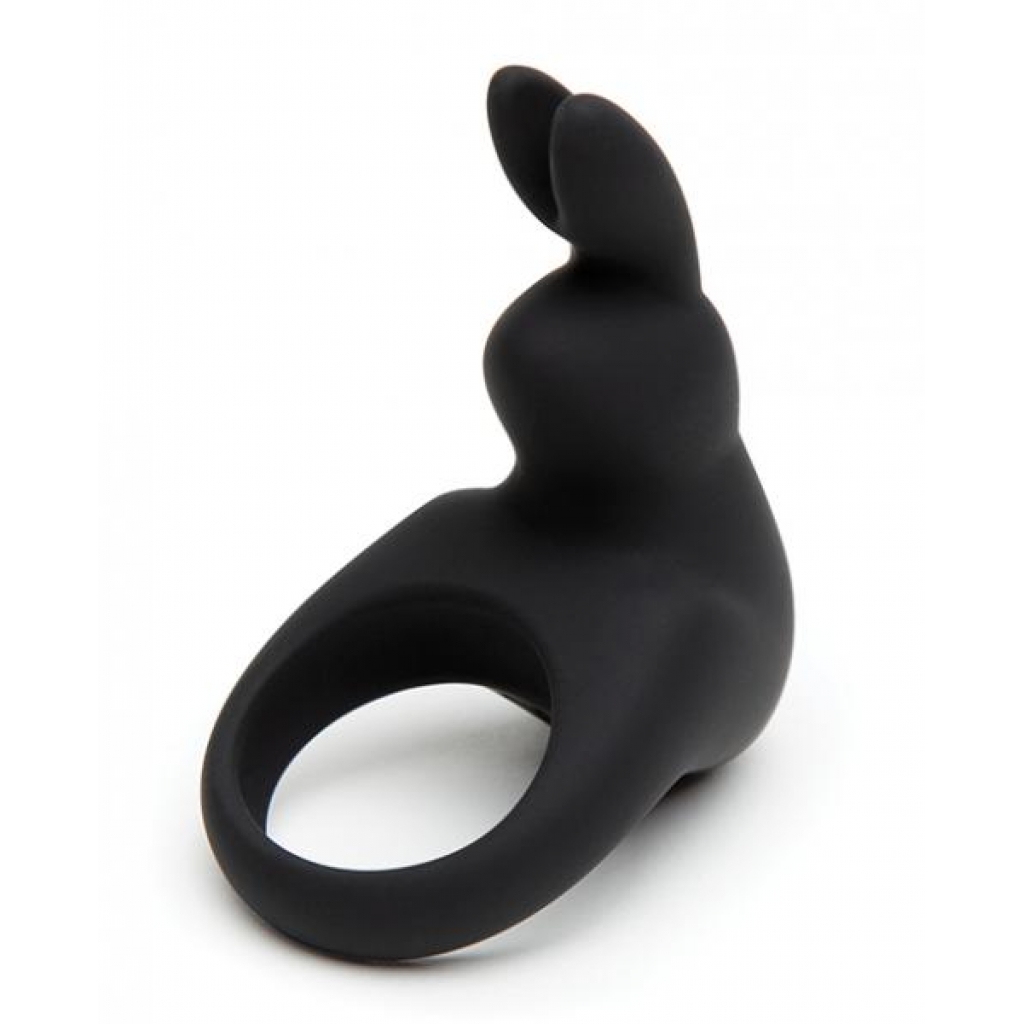 Happy Rabbit Rabbit Cock Ring Black - Unforgettable Pleasure