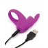 Happy Rabbit Rechargeable Rabbit Cock Ring - Purple