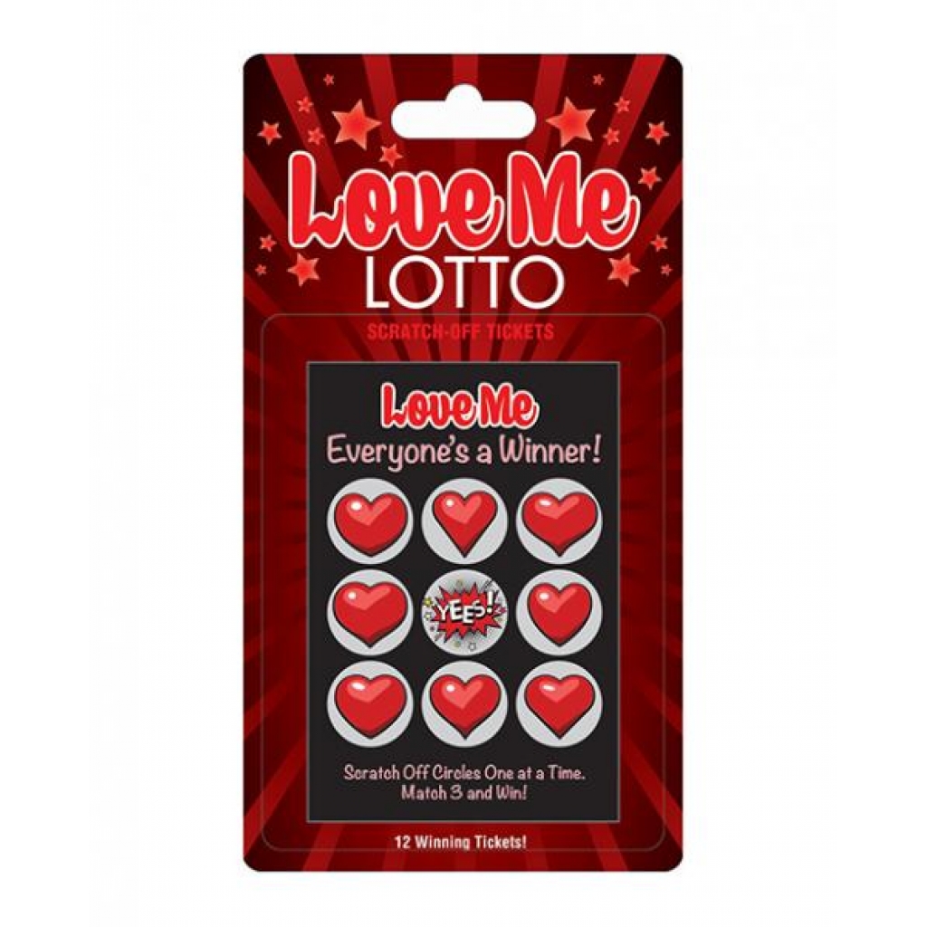 Love Me Lotto 12 Winning Scratch Off Tickets - Fun Party Game