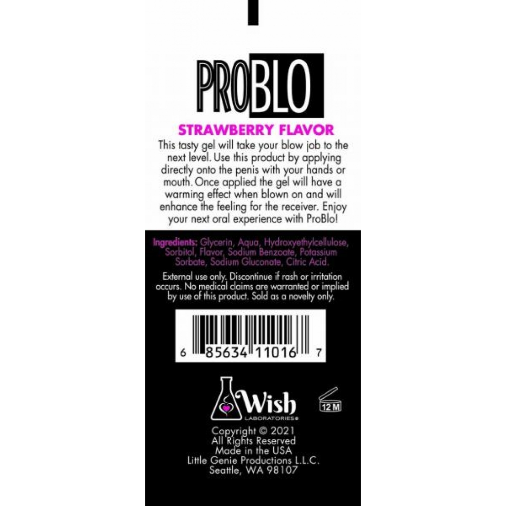 Problo Oral Pleasure Gel - Strawberry