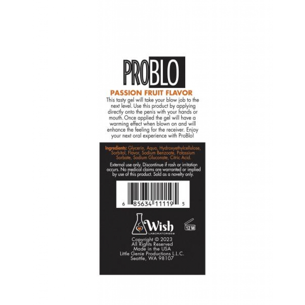 Problo Oral Pleasure Gel - Passion Fruit