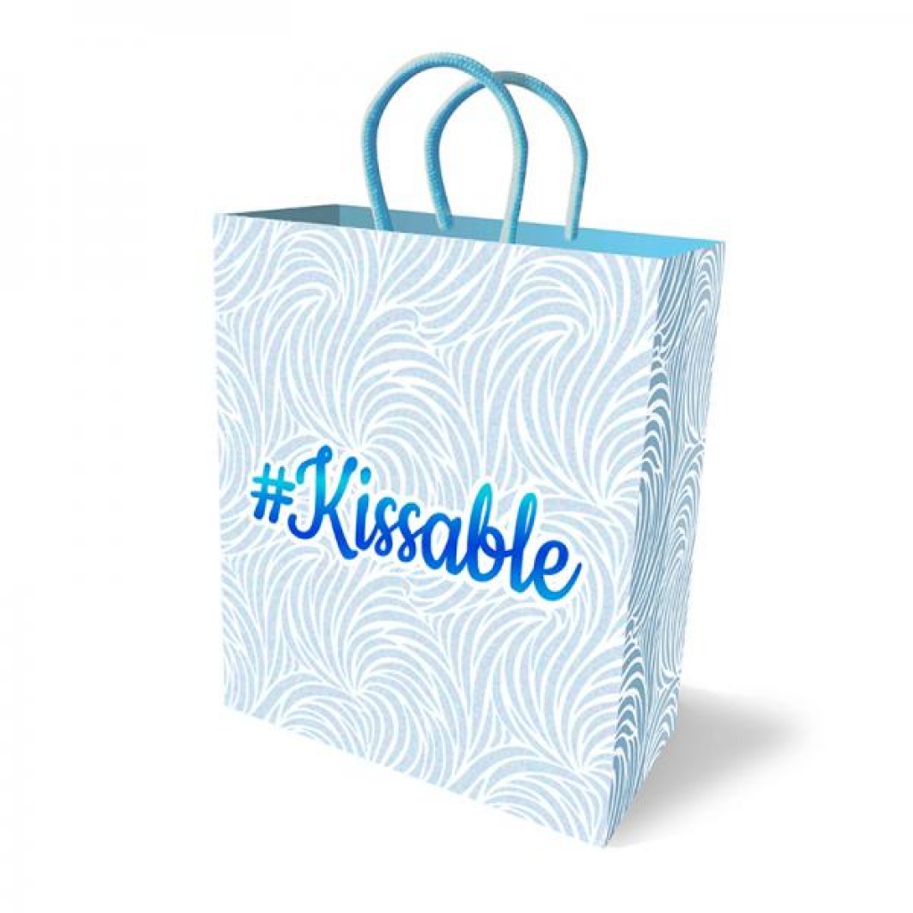 Elegant #Kissable Gift Bag - Blue