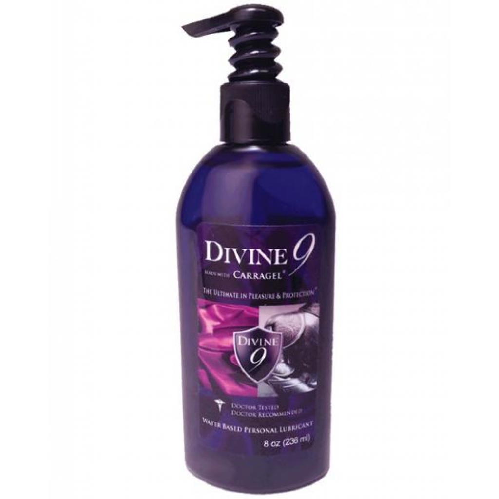 Divine 9 Water Based Lubricant 8oz for Ultimate Pleasure