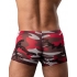 Male Power Cumouflage Mini Shorts - Medium Red