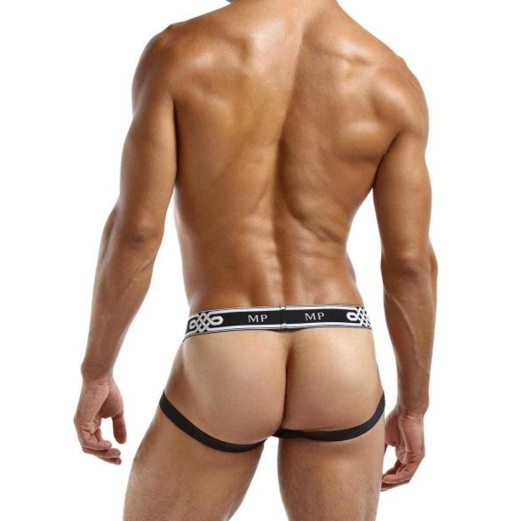 Male Power Peep Show Jock Strap Ring - Black L/XL