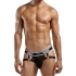 Male Power Peep Show Jock Strap Ring - Black L/XL