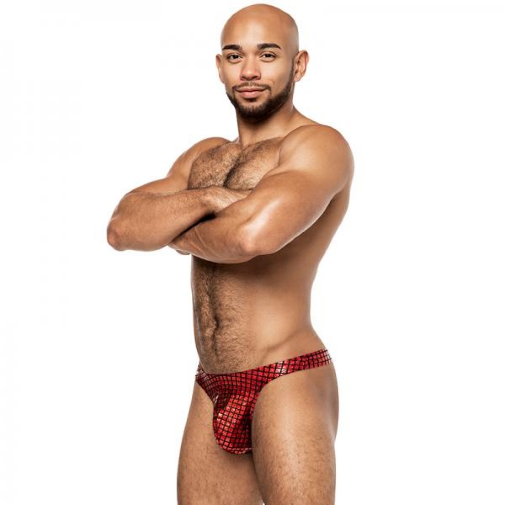 Disco Desire Bong Thong Briefs - Red - S/M