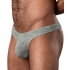 Ribbed & Ready Thong - Grey L/XL