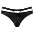 Lucifer Cutout Thong Black L/XL