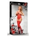 Luv Lace Cupless Crotchless Teddy - Red S/M