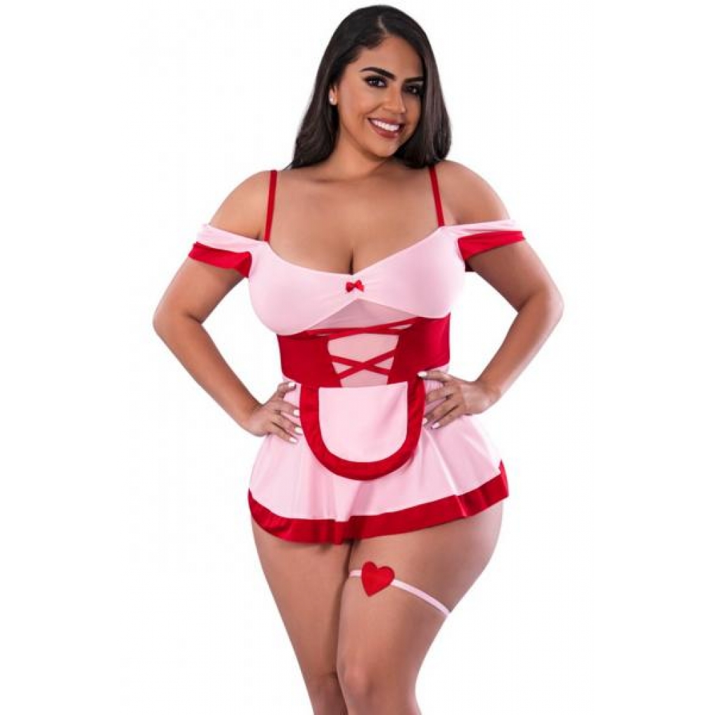 Cupid Cutie Plus Size Costume - Pink 2XL Red