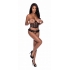 Love Star Bustier & Panty Set - Black 2XL