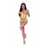 Love Star Bustier and Panty Set - Charteuse L/XL