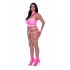 Magic Silk Club Candy Bra Harness & Panty Set - Pink 2XL