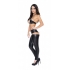 Liquid Onyx Halter Bra & Cutout Pants for Bold Fashion