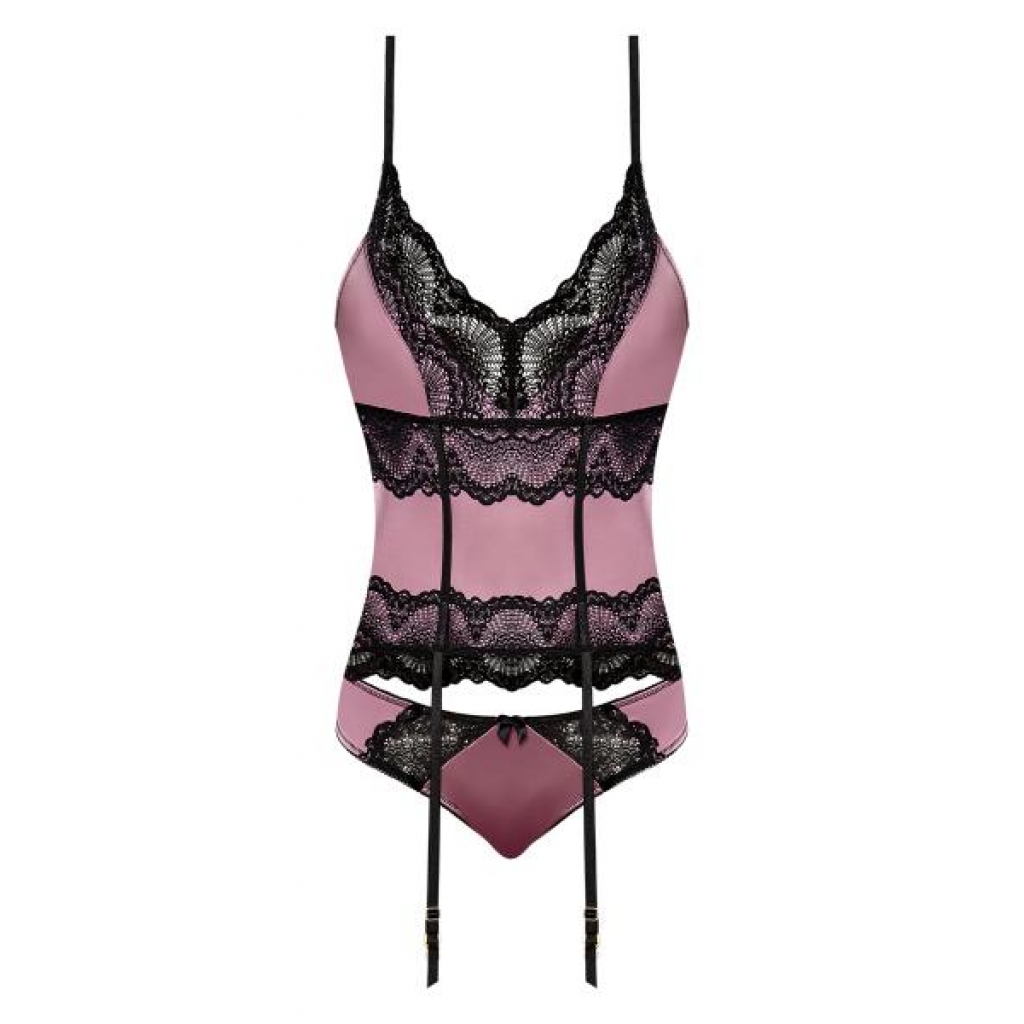 Sensual Desires Basque & Tanga Set - Mauve (L/XL)