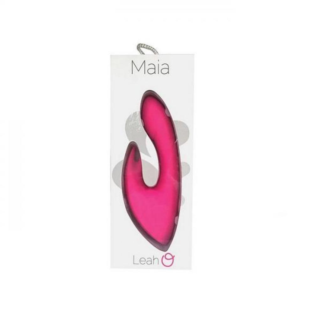 Rechargeable Silicone Rabbit Massager Leah - Neon Pink