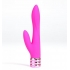 Luxury Rechargeable Silicone Dual Vibe - Victoria in Neon Pink