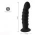 Kendall Silicone Black Dong - 8 inches