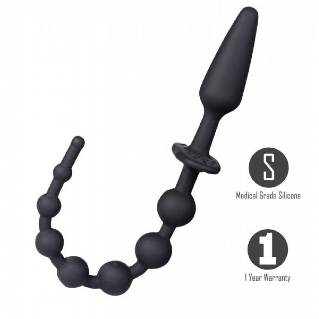 Sorra Dual-Ended Anal Beads & Plug - Black