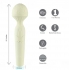 Marlie Cannabis Bendable Wand - Vibrating & Rechargeable, White